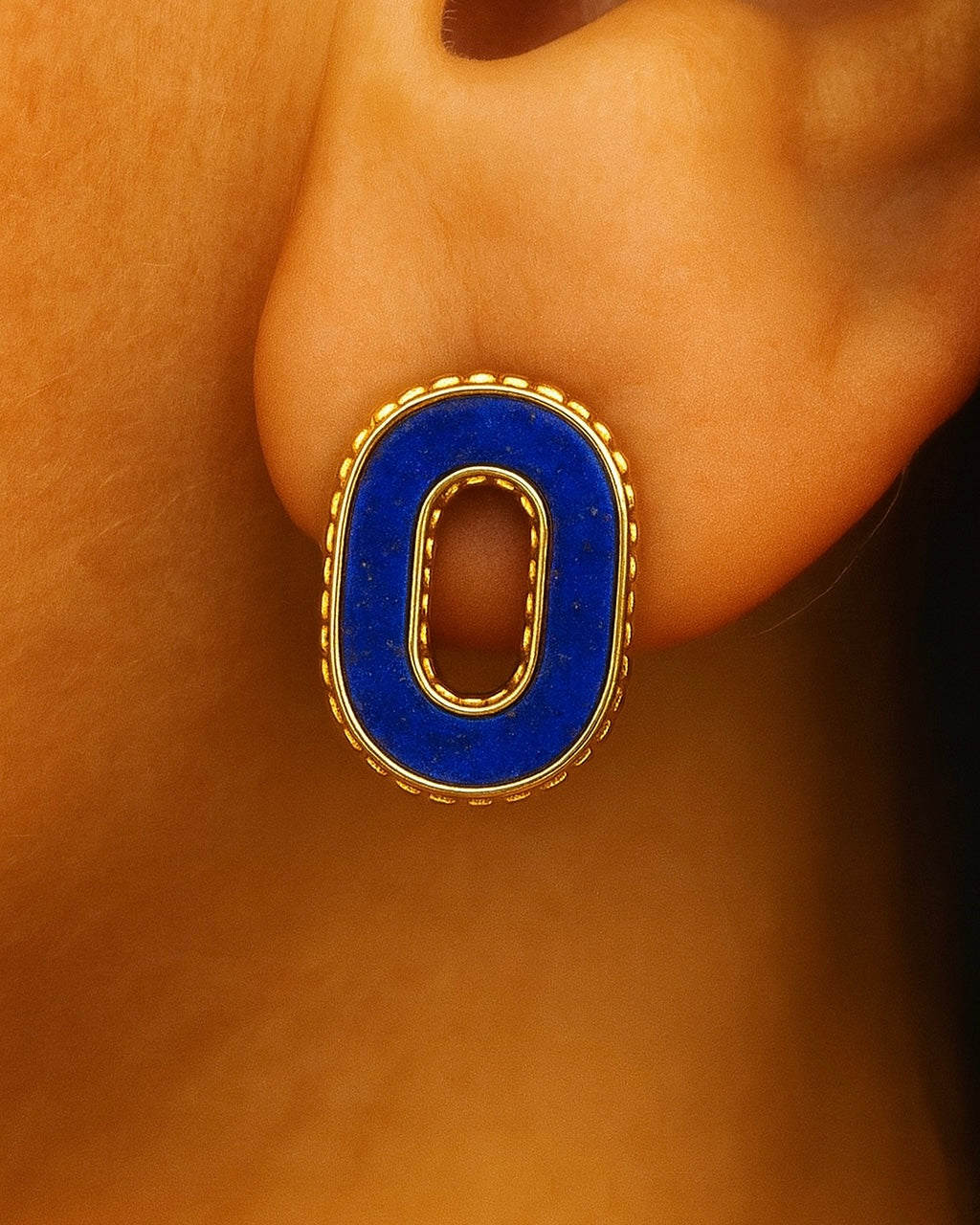 Boucles d'oreilles Héritage lapis lazuli